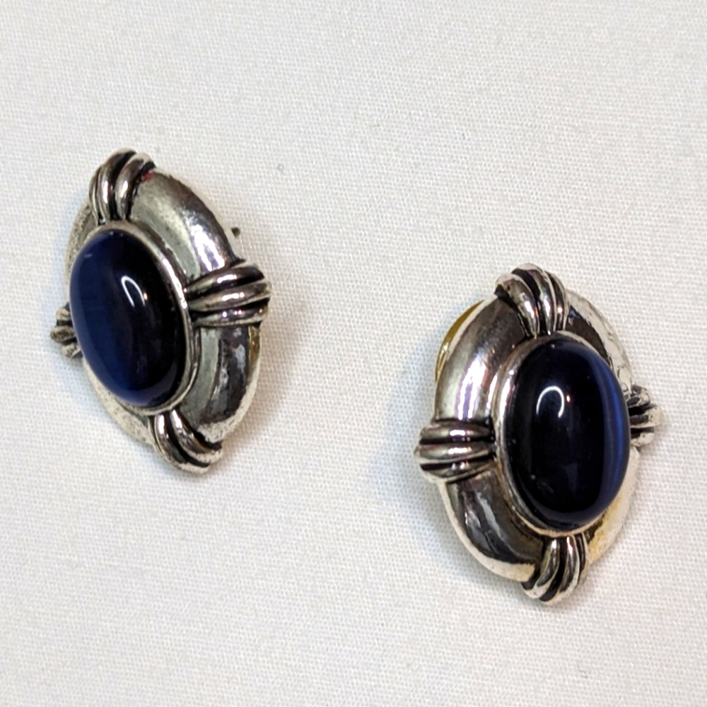 Vintage Avon Nina Ricci Cat's Eye Pierced Earrings